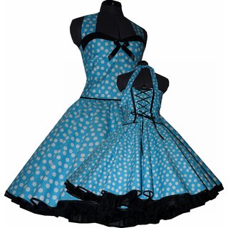 50er Kleid zum Petticoat pink, trkis, lila, grn rot schwarz, w