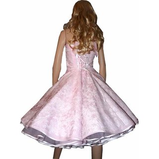 Spitzenkleid Hochzeitskleid 50er Jahre zum Petticoat rosa wei