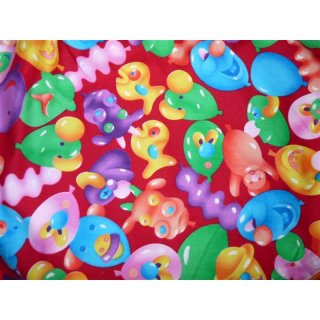 Süßer Kinderrock der 50er Jahre Tellerrock mit lustigen Ballons pink, grün oder rot
