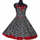 50er Tanzkleid Petticoatmode schwarz tanzende weiße...