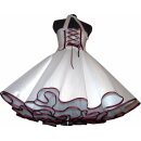 50er Jahre Brautkleid Seidentaft weiß zum Petticoat 36/38