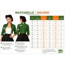 Rockabilly Bolero weiß pinkfarbene Punkte Dots 38