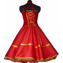50er Petticoatkleid einfarbig viele Farben Korsage Jugendweihe Abiball
