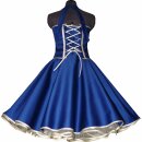 50er Petticoatkleid einfarbig viele Farben Korsage Jugendweihe Abiball