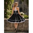 Rockabilly Kleid schwarz zum Petticoat mit Bandwahl Modell 1