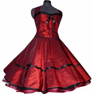 Taftkleid 50er Jahre zum Petticoat große Farbwahl 2 Modelle