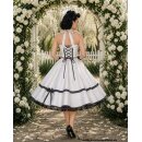 50er Brautkleid Korsage weiß oder creme zum...