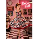 Petticoatkleid Korsage Kussmund Kiss Lipstick zum Petticoat
