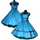 Tanzkleid zum Petticoat glänzend einfarbig mit Farbwahl