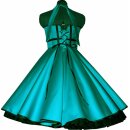 Tanzkleid zum Petticoat glänzend einfarbig mit Farbwahl