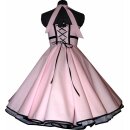 50er Jahre Tanzkleid uni rosa hellblau zum Petticoat