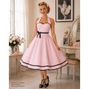 50er Jahre Tanzkleid uni rosa hellblau zum Petticoat