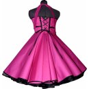 50er Jahre Tanzkleid uni pink zum Petticoat