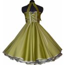 50er Jahre Kleid Tanzkleid uni olivgrün zum...