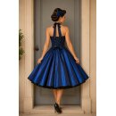 Taftkleid 50er Jahre royal blau zum Petticoat Jugendweihe Festkleid