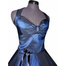 Taftkleid 50er Jahre royal blau zum Petticoat Jugendweihe Festkleid