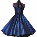 Taftkleid 50er Jahre royal blau zum Petticoat Jugendweihe Festkleid