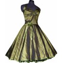 Taftkleid 50er Jahre  grün olive zum Petticoat...