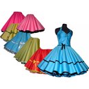 50er Jahre Kleid zum Petticoat  einfarbig uni viele Farben