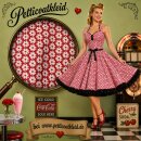 Retrokleid  zum Petticoat  Rockabilly  rot weiße Blumen