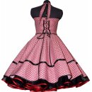 Retrokleid  zum Petticoat  Rockabilly  rot weiße Blumen