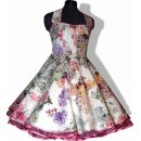 50er Kleid zum Petticoat creme rosa Blumen Romantik