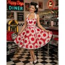Tanzkleid 50er zum Petticoat rot weiße große...