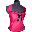 50er Petticoatkleid einfarbig pink Korsage Jugendweihe Abiball