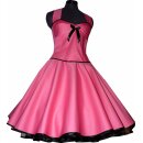 50er Petticoatkleid einfarbig rosa Korsage Jugendweihe Abiball