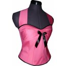 50er Petticoatkleid einfarbig rosa Korsage Jugendweihe Abiball