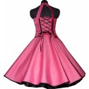 50er Petticoatkleid einfarbig rosa Korsage Jugendweihe Abiball