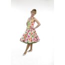 Petticoatkleid 50er Jahre  Blumen pink grün Retro  Rosen