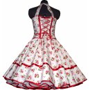 50er Jahre Tanzkleid Erdbeeren weiß oder schwarz...