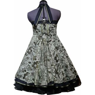 Spitzenpetticoatkleid schwarz grün 50er Jahre Kleid zum Petticoat