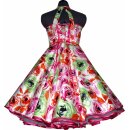 50er Jahre Tanzkleid zum Petticoat pink grüne Rosen