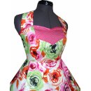 50er Jahre Tanzkleid zum Petticoat pink grüne Rosen