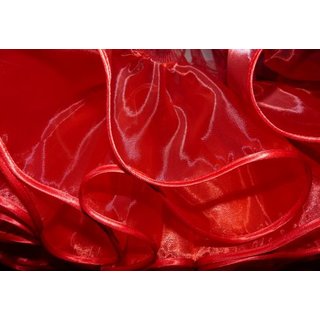 Petticoat  rot Unterrock mit Oragnza und Tüll kombiniert