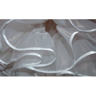Petticoat weiß Unterrock mit Oragnza und Tüll kombiniert 56 cm