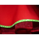 Tanzkleid im 50er Stil zum Petticoat grün rot mit kleinen Röschen 40
