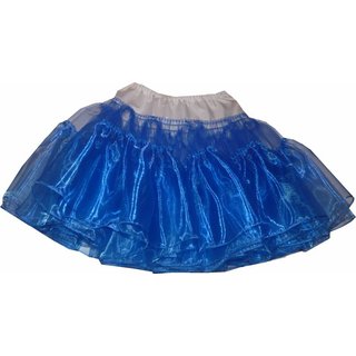 Traumhafter Petticoat Organzarock royal blau Unterrock Rüschenrock