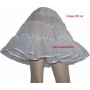 leichter Chiffonpetticoat weiß