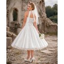 50er Jahre Hochzeitskleid Rosen Design Brautkleid zum...