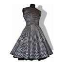 Petticoatkleid Retrokleid Punkte schwarz weiß Vintage 32-44