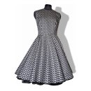 Petticoatkleid Retrokleid Punkte schwarz weiß Vintage 32-44