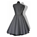 Petticoatkleid Retrokleid Punkte schwarz weiß Vintage 32-44