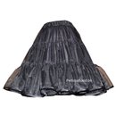 leichter Chiffonpetticoat schwarz/wei