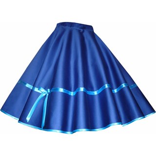 Einfarbiger Tellerrock Tanzrock zum Petticoat mit vielen Farbe zur Wahl
