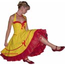 Petticoatkleid Tanzkleid gelb einfarbig