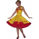 Petticoatkleid Tanzkleid gelb einfarbig