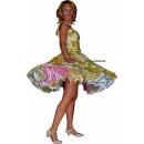 Petticoat exotisch geflammt vierfarbig